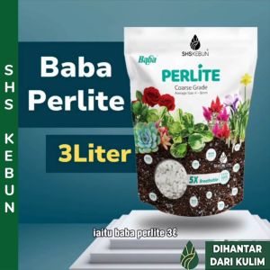 Baba Perlite 3 Liter 4~8mm For Cactus & Succulents Planting Media Planting Soil Mix 珍珠岩 SHS Kebun