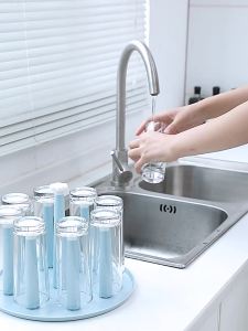 Drainable Drinkware Storage Shelf