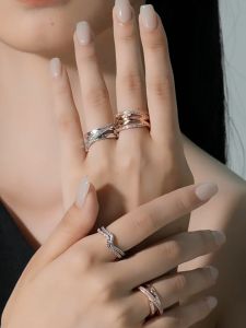 Pandora Crossover Pavé Triple Band Ring JZ1004