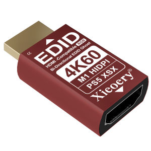 4K HDMI EDID Emulator 3840x2160 60Hz for Remote Access/KVM/Headless Server Stable Output & Wide EDID Support