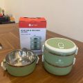 Hộp Cơm 3 Tầng Elmich ELM-0836 - dung tích 1800ml - giữ nhiệt 5h. Khóa Cài Chắc Chắn. 