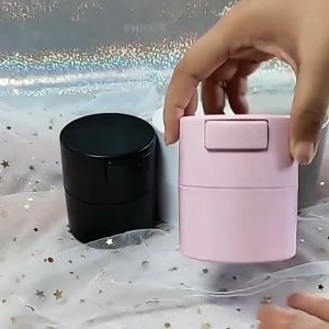 PP Eyelash Glue Storage Tank Large capacity Vacuum Preservation Sealed Jar Prevent air drying Fixed with sponge