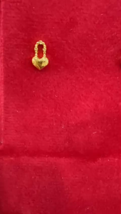 Poh Heng Jewellery 24K Love Lock Earrings in Yellow Gold[Price By Weight]