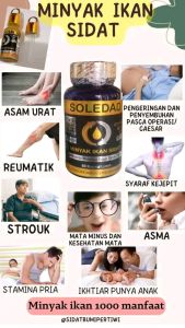 Minyak ikan sidat Murni isi 50 softgel(stroke - Asam Urat - syaraf kejepit dll)