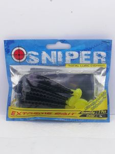เหยื่อปลอมตกปลา ​อุปกรณ์​ตกปลา​ หนอน​ยาง SNIPER