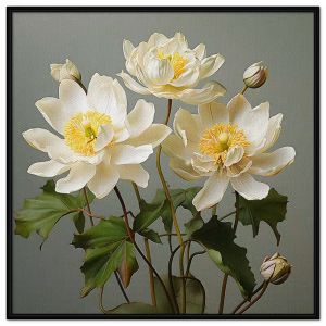 Tranh Hoa Sen Phong Thủy Trang Trí Nội Thất Sơn Dầu CGI-104