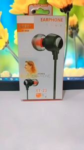 Handsfree XT-23 Headset + Mic Stereo Earphone Extra Bass Universal