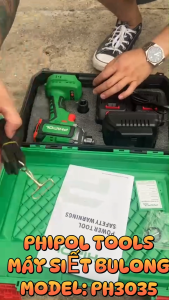 Máy siết bulong PHIPOL PH3035 780N.M chân pin phổ thông  động cơ không chổi than Máy Siết Bulong Cho Công Việc Sửa Chữa - Lazada