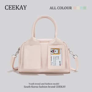 Ceekay Small Bowling Bag Womens Crossbody Pillow Handbag British Style Summer 2025 Fashion Trend Synthetic Leather Bag