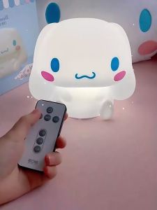 [SG Seller] Sanrio Cinnamoroll Lamp Night Light Silicon tap tap night light lamp 玉桂狗硅胶拍拍小夜灯