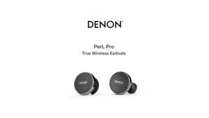 Denon PerL Pro Wireless noise-canceling earbuds with personalized sound (White)