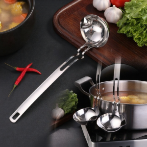 Oil Straining Heat Resistant Slotted Spoon Large