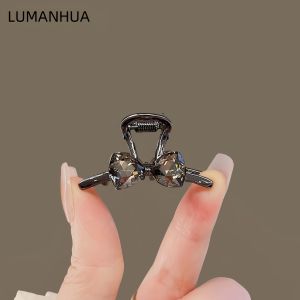 Kẹp Tóc Nhỏ Half-Up có Ruy Băng và Đá Pha Lê