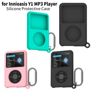 For Innioasis Y1 MP3 Player Silicone Protective Case Anti-Scratch Shockproof for Y1 MP3 Protection Cover Shell with Keychain