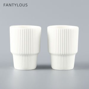 Simple Ceramic Washing Cup Set Couple Hotel Accommodation Home Use Dental Cylinder Folklore Theme Bathroom Accessories