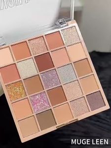 พาเลทอายแชโดว์ 25สี เนื้อใยไหม เนื้อแมท ประกายชิมเมอร์ กลิตเตอร์ สีโทนนู้ด กันน้ำ ติดทน