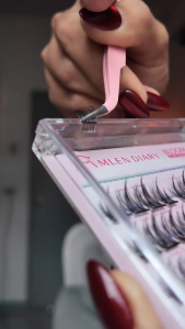 MLEN DIARY Halo Series Self-Adhesive Natural Eyelash Extension Set Cluster 3D Glue-Free False Eyelashes