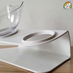 Oblique Cat Bowl Neck Protection Cat Duoble Bowl Dual Pet Bowl Cat Food Bowl Ease Food Bowl For Cat