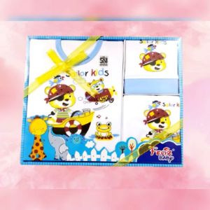 Baju Set Bayi Newborn Baju Bayi Gift Set Feliz Baby Biru