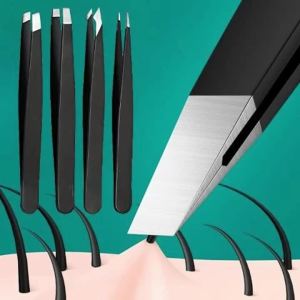 1-4PCS Professional Eyebrow Tweezers Makeup Tools Eyebrow Tweezer For Eyebrows Accessories Beauty Hair Clip Remover
