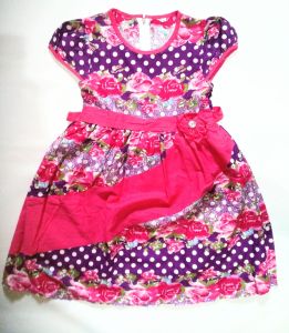 dress motif bunga-bunga