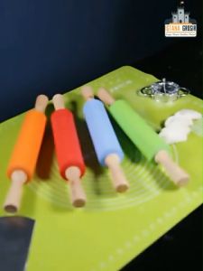 BISA COD - ROLLING PIN ADONAN SILIKON BESAR 30 CM / PENGGILING KUE ADONAN SILICONE 23 CM / ROLL PIN GILINGAN KUE / PERATA ADONAN PIZZA ROTI / PENGGILAS ADONAN ANTI LENGKET / ROLLING PIN SILIKON PENGGILAS ADONAN