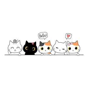 24x7cm Car Sticker Cute Cartoon Cat Vinyl Stickers Waterproof Decals Car Accessories Decor Pegatinas Para Coche