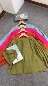 Blouse Wanita Terbaru 2023: Shakira Blouse Kekinian Bahan Crinkle Airflow Lembut & Nyaman Dipakai