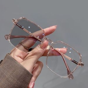other | Photochromic Anti Radiation Glasses Metal Eyeglass For Woman Men
