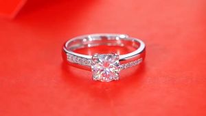 เพชรแท้ 100% Trumium✨แหวนสี่ง่ามไมโครเซ็ตไมโคร 1 กะรัต เพชรแท้ เหมาะสำหรับผิวแพ้ง่าย แหวนเงิน 925 แหวนเปิดปรับได้ มาพร้อมใบรับรองไม่ซีดจาง