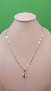 Kalung Wanita Kalung  Set BY 05 Erika Alloy Lapis Mas 18K Permata Zirconia KP021S