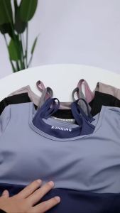 Quần Áo Tập Thể Dục Thể Thao Tôn Dáng Mẫu Mới SUDU Quần Áo Tập Yoga Hai Chiếc Áo Ngực Không Mặc