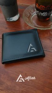 AFLAH Dompet Pria Kulit Premium Pendek Lipat 2 Resleting Distro Uang Koin Kartu Terbaru Asli D01