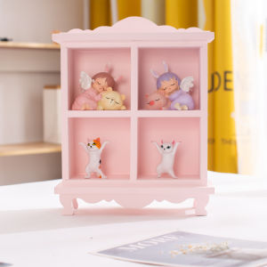 Heart Pink Wooden Storage Shelf