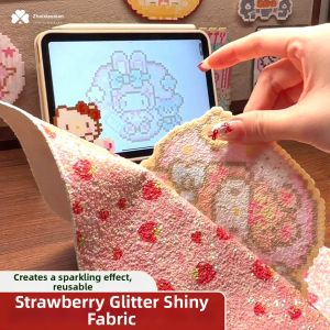 Baking Iron-on Specialized Glitter Fabric Fine and Coarse Glitter