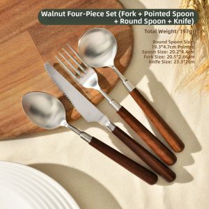 CAROTE | Stainless Steel Long-handled Dining Spoon High-end Delicate