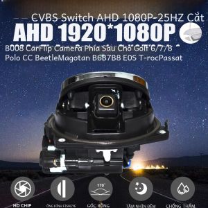 Mắt Cá Vàng 170 ° Camera Lùi AHD 1080P Tích Hợp Logo Cho VW Passat CC Golf 6/7/8 Magotan B6/B7/B8 Polo Beetle EOS T-roc - Camera Chiếu Hậu