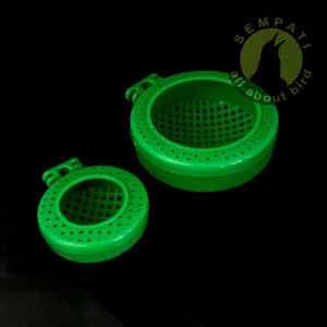 SEMPATI GROSIR Cepuk Kroto Anti Tumpah Sempati Fullsett Per Pack Lusin 24 Set Wadah Tempat Kroto Ulat Pakan Burung