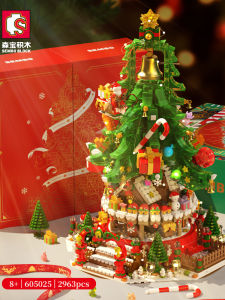 Sembo Block Music Light Christmas Tree Snowman House Music Box: A Gift for Boys & Girls' Development