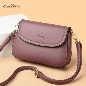 Soft Leather Crossbody Bag for Women Fashionable Versatile City Casual Style Single Strap Closure Bag Ideal for Daily Use