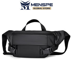 MENSPE กระเป๋ากีฬากระเป๋าคาดหน้าอกสำหรับผู้ชายกระเป๋าสะพายไหล่แฟชั่นกระเป๋าออกกำลังกายกลางแจ้งกระเป๋าคาดลำตัวน้ำหนักเบากระเป๋ากีฬากันน้ำทนทานต่อการฉีกกระเป๋าถนนกระเป๋าเดินทางกระเป๋าลำลอง