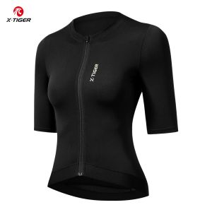 X-TIGER Womens Cycling Jersey Breathable Mesh Fabric Short Sleeve Shirt UV Protection UPF50+ MTB Road Bike Cycling Top