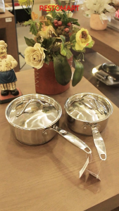 Pro Sauce Pan 16cm + Lid RESTOPAN by Supra Stainless 304 (1011488)(F3)