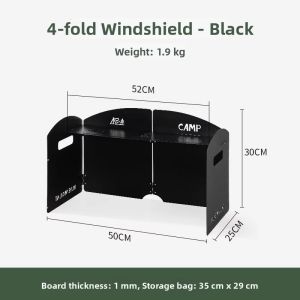 SENYING | Windproof Aluminum Alloy Collapsible Gas Stove Shield