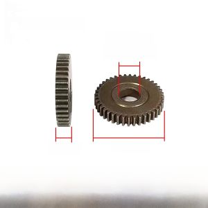 Mô Phỏng Thép Hợp Kim n-crom 0.5 Modulus Gears Hạt Luyện Kim Kép Mặt Răng Thẳng Dây Chuyền Hai Cấp Dây Chuyền Một Cấp