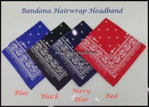 MBS Tudung Key Skarf Kain Ikat Kepala Kerchief Bandana Headband Scarf (Multi Design & Colors)