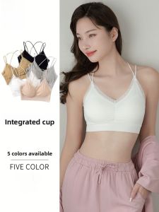MiiOW | White Strapless Bra Womens Inner Wear Short Style With Chest Pad Integrated Design Autumn New Arrival MiiOW Cat Person Brand