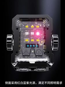 เคล็ดลับการใช้งานไฟพวงกู้เพื่อการใช้งาน LED ที่ยาวนาน ไฟเตือนที่สว่างสดใส ซึ่งเป็นไฟเตือนที่ดี ไฟฉายกลาง แบบพกพา เป็นเคล็ดลับการใช้งาน พาวิเคราะห์โดย TYPE-C ชาร์จไฟที่ดูดซับแม่เหล็กที่แข็งแกร่งไฟฉุกเฉิน LED สีแดง สีน้ำเงิน แล