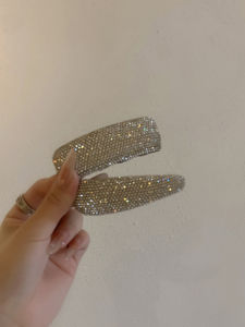 Dongda Gate Simple Elegant Full Diamond Sparkling Hair Clip Fashionable BB Clip for Bangs Fresh out Korean Style Hair Accessories