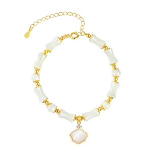 New Year Christmas Gift Womens Bamboo Node Turquoise Bracelet Fashion Jewelry Original Design  out Accessories